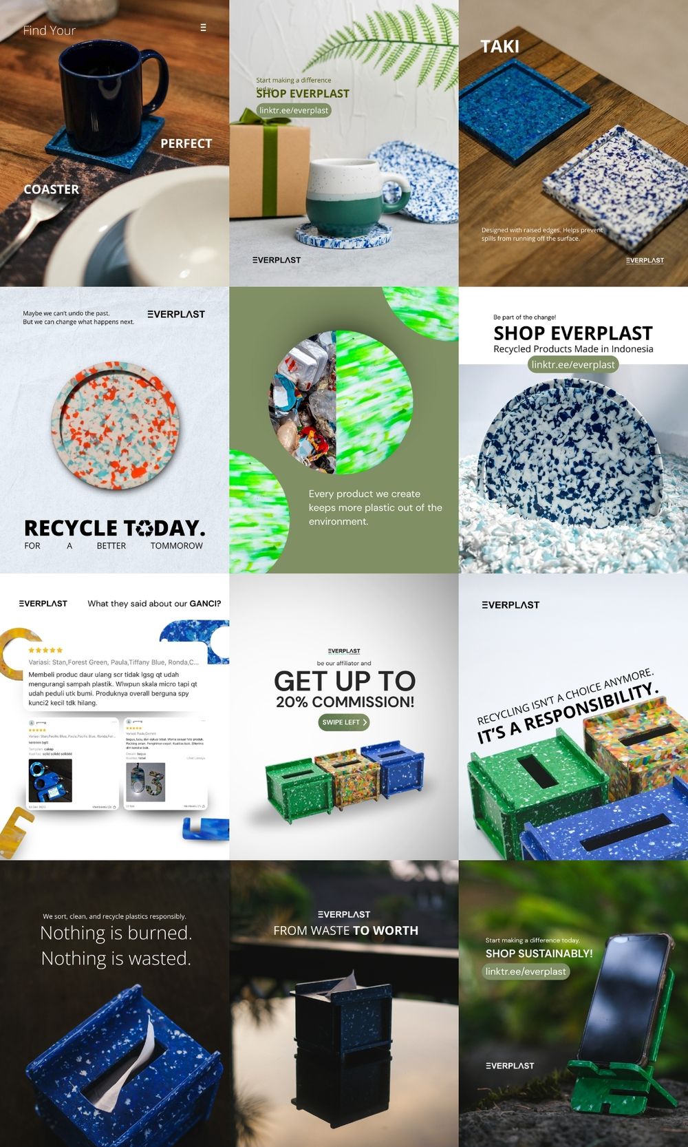Everplast Instagram grid